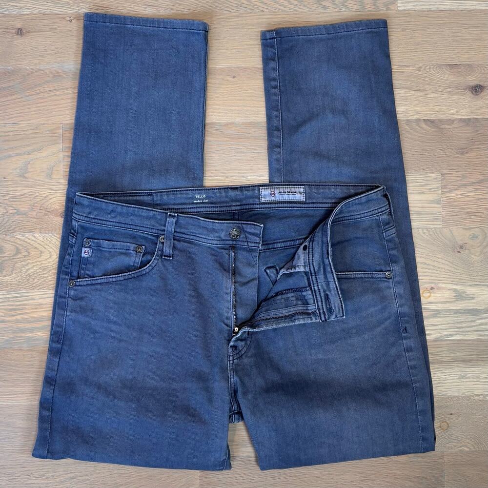 AG Adriano Goldschmied Tellis Modern Slim Jeans AG-ED Denim Men’s Size 35x31 - Picture 2 of 11